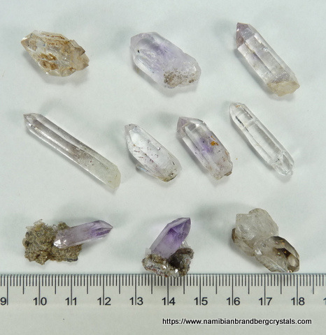 25 Northern Cape quartz crystals and groups