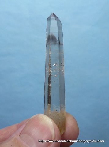 Clear quartz cluster, with faint amethyst colour inclusions