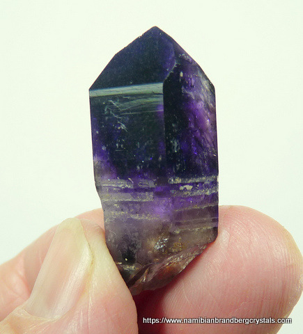 Dark amethyst quartz crystal