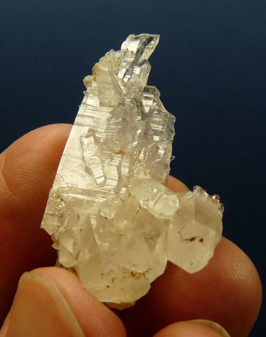Quartz crystal group with beautiful faces / facets Quartz crystal group with beautiful faces / facets