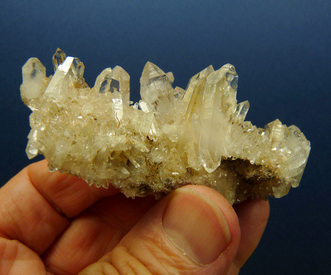 Beautiful quartz crystal group on matrix, many double terminated Beautiful quartz crystal group on matrix, many double terminated