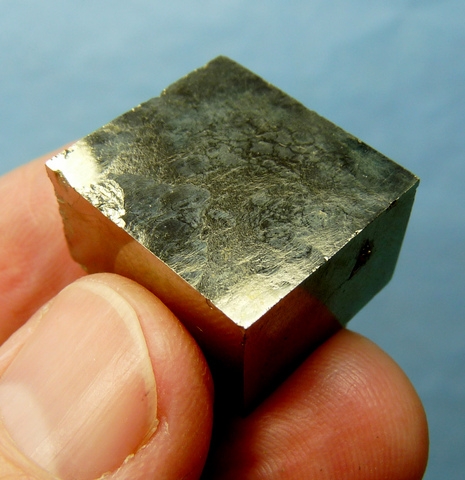 Tabular pyrite crystal from La Rioja, Spain