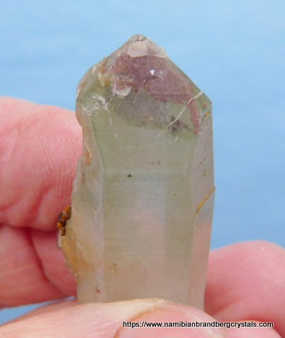 Quartz crystal with chlorite inclusions, rare find