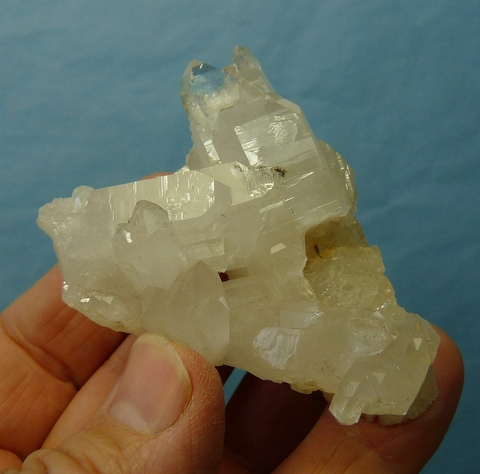 Beautiful group of semi-clear quartz crystals with a fine lustre