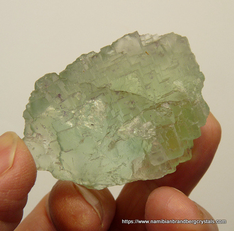 Light green stepped fluorite
