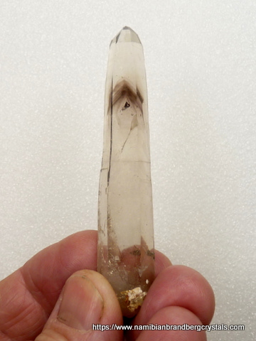 Phantom quartz crystal with beautiful crystal inclusion