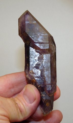 Large amethyst semi-sceptre