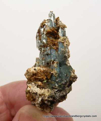 Aquamarine crystal cluster