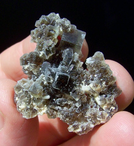 Pretty fluorite crystal cluster