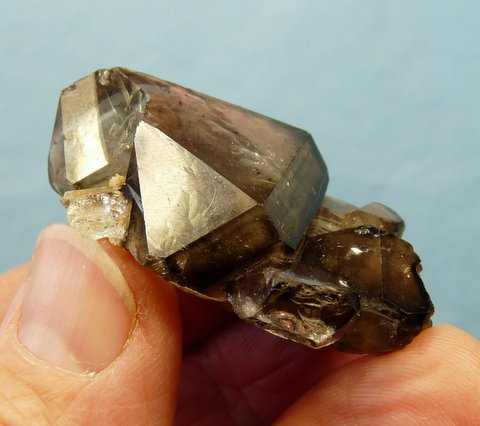 Smoky quartz crystal group