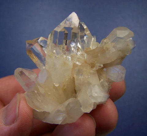 Beautiful, high quality quartz crystal cluster
