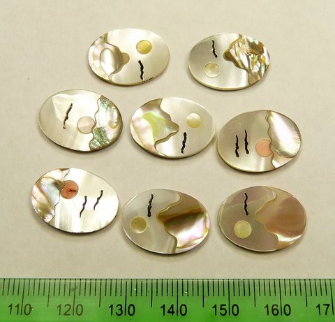 Tumbled stones, ready for making a necklace