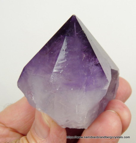 Stubby amethyst quartz crystal