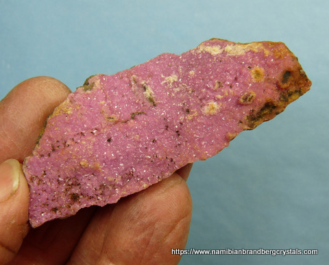 Cobaltoan dolomite on rock matrix